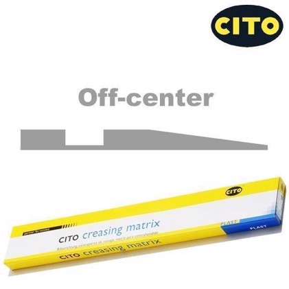 CITO Off-center Kanalmatriser, 50/2-3 hvit