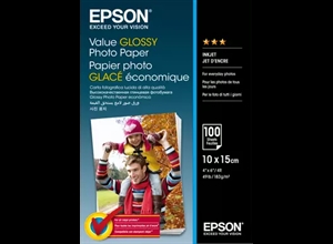 Epson Value Glossy Fotopapir 183 g/m2 - 10x15 cm - 100 ark