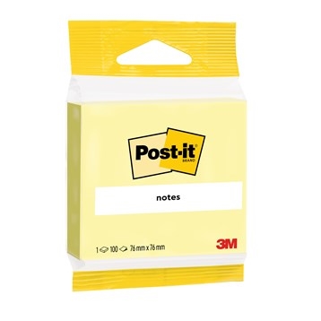 3M Post-it Kanarigul 76 x 76 mm, 100 ark