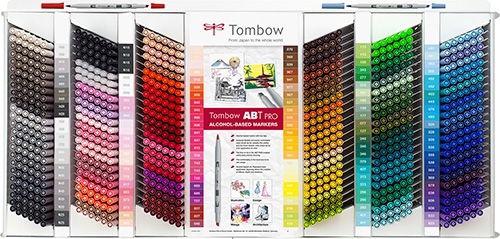 Tombow Marker alkohol ABT PRO tomt display til 864 stk.