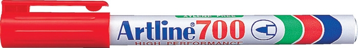 Artline Marker 700 Permanent 0.7 rød