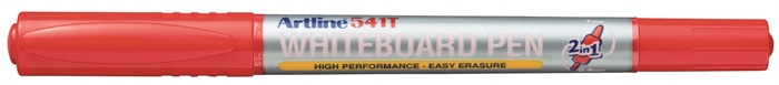 Artline Whiteboard Marker 541T 2-i-1 rød