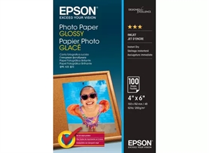 Epson Fotopapir Glans, 200 g/m² - 10 x 15 cm - 100 ark