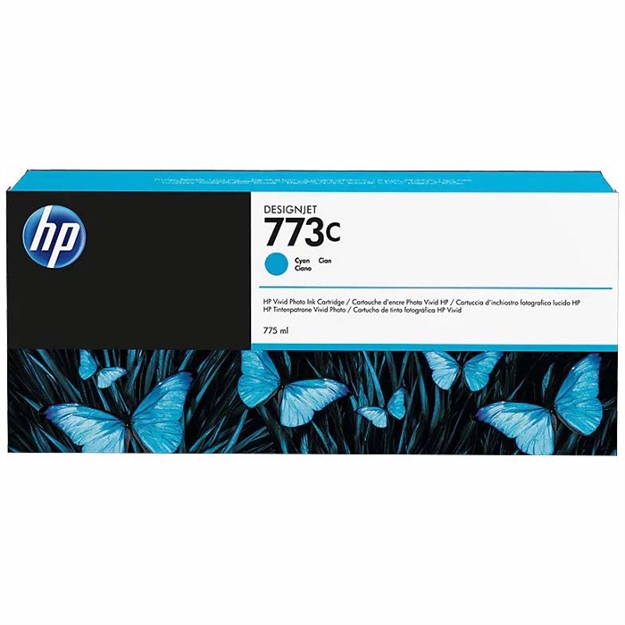 HP 773C cyan blekkpatron, 775 ml