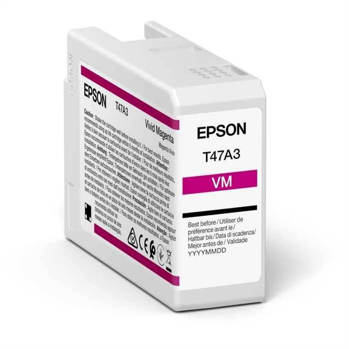 Epson Vivid Magenta 50 ml blekkpatron T47A3 - Epson SureColor P900