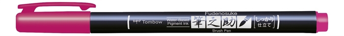 Tombow Marker Fudenosuke hard rosa