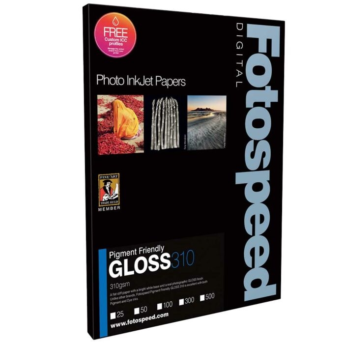 Fotospeed PF Gloss 310 g/m² - A2, 25 ark