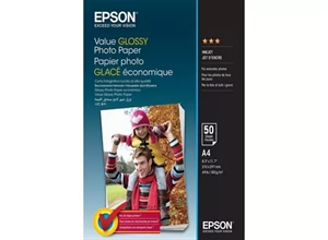 Epson Value Glossy Fotopapir 183 g/m2 - A4 - 50 ark