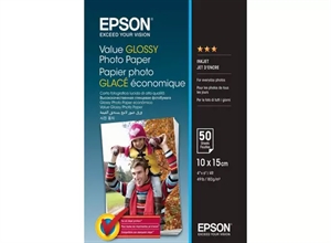 Epson Value Glossy Fotopapir 183 g/m2 - 10x15cm - 50 ark