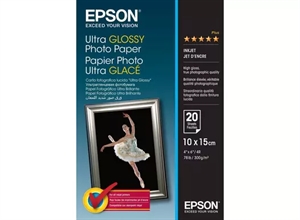 Epson Ultra Glossy Fotopapir 300 g/m² - 10x15 cm - 20 ark